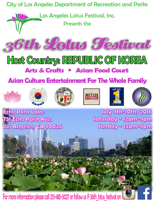 36th LOTUS FESTIVAL - Echo Park, Los Angeles