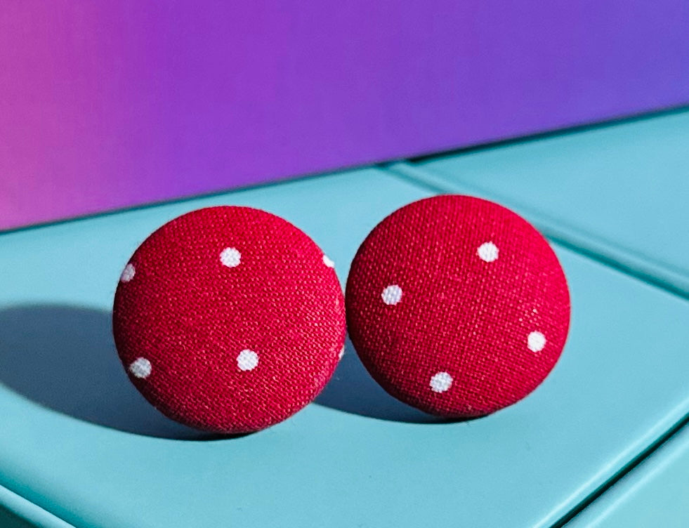 Textile Studs - Polka Dots