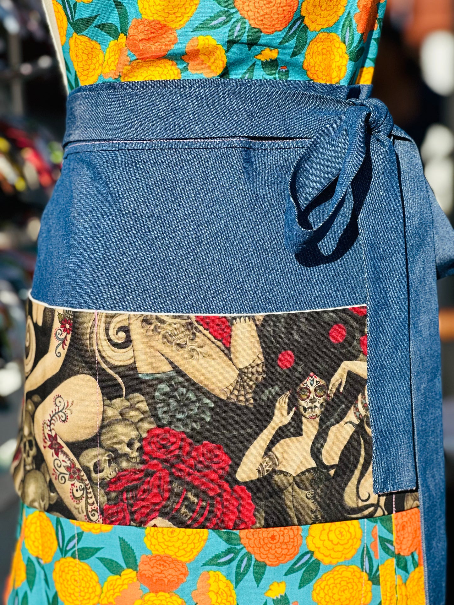 Waist Apron- DOD Tattoo (Denim)