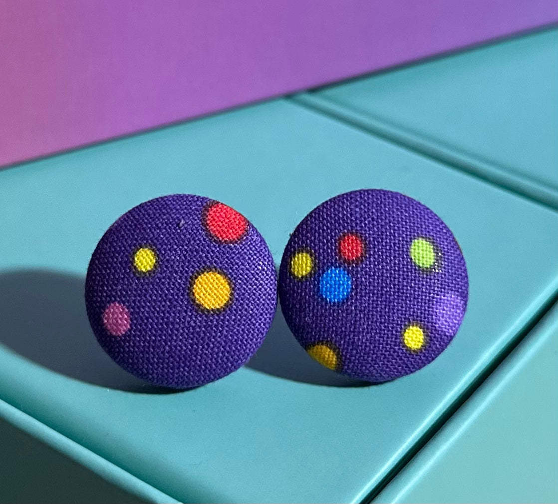 Textile Studs - Polka Dots