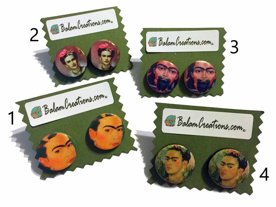 Stud Earrings - Frida Kahlo