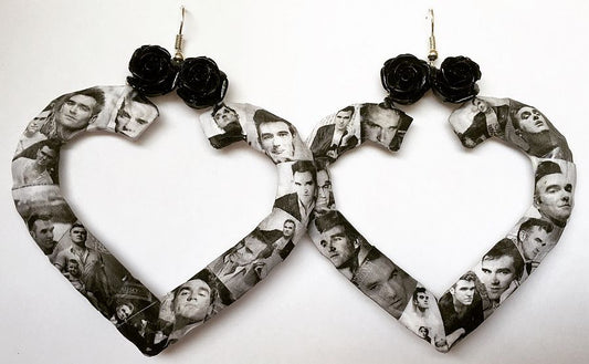 Bamboo Earrings - Heart-Shaped