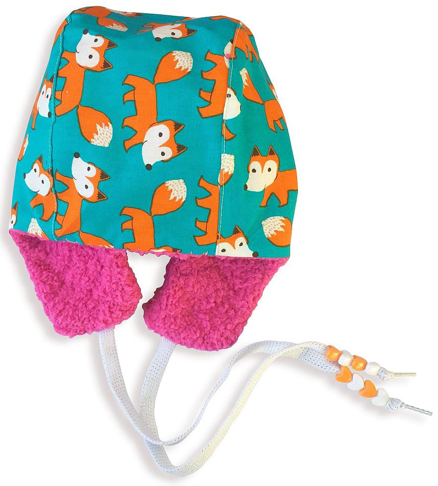 Bomber Hat w/Beads - Foxes