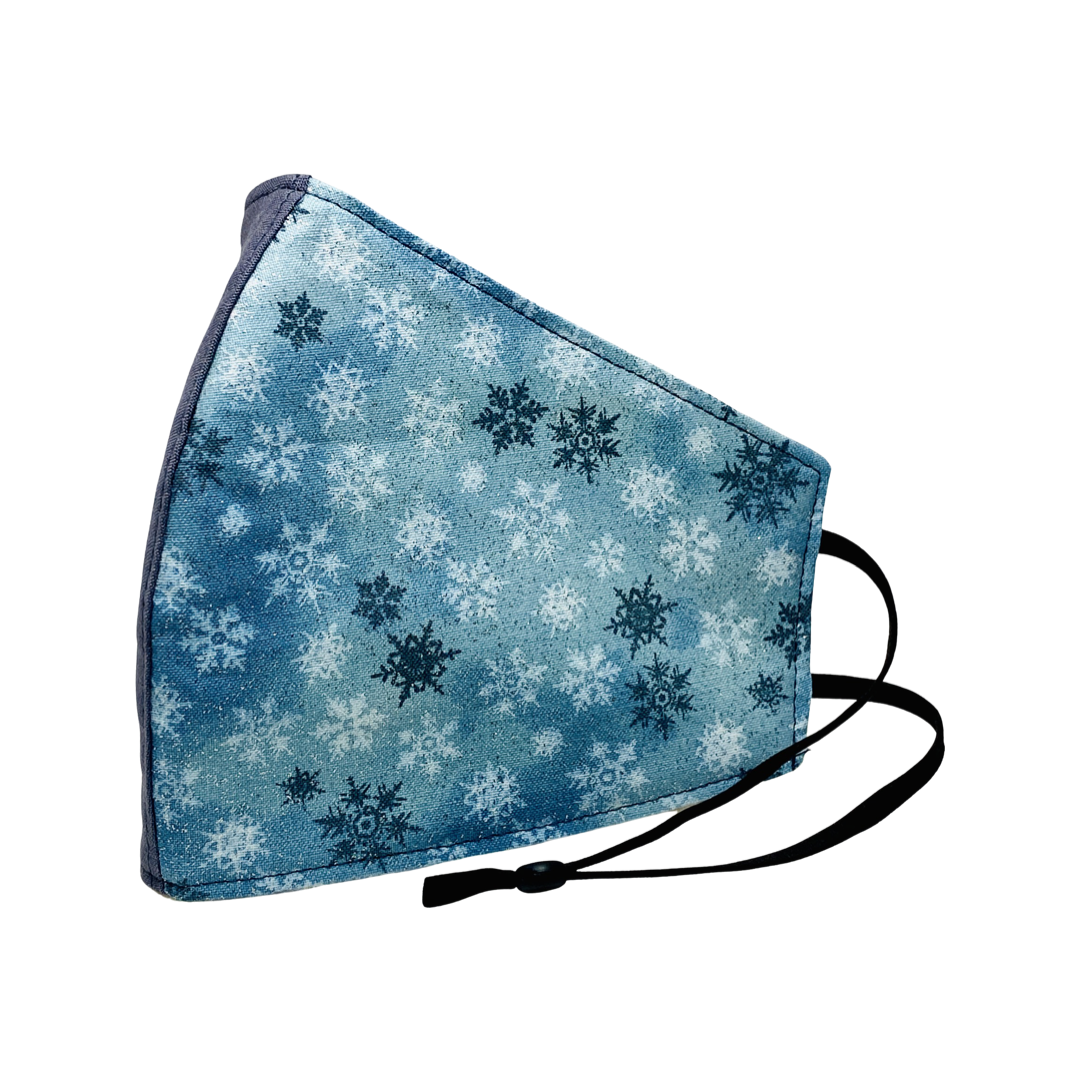 2Piece BC Face Mask - Snowflakes