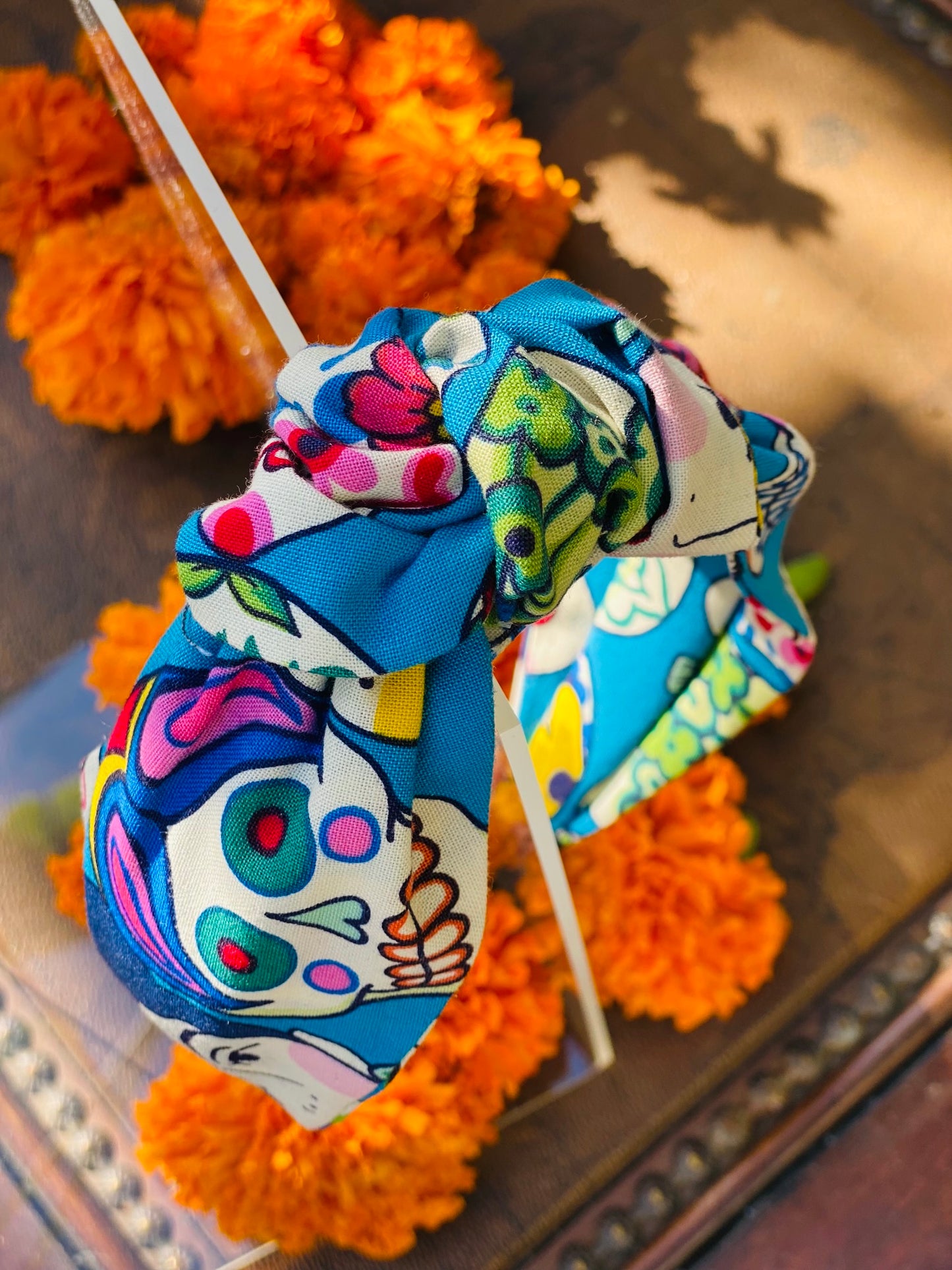 El Nudo Headband - Frida & Skulls