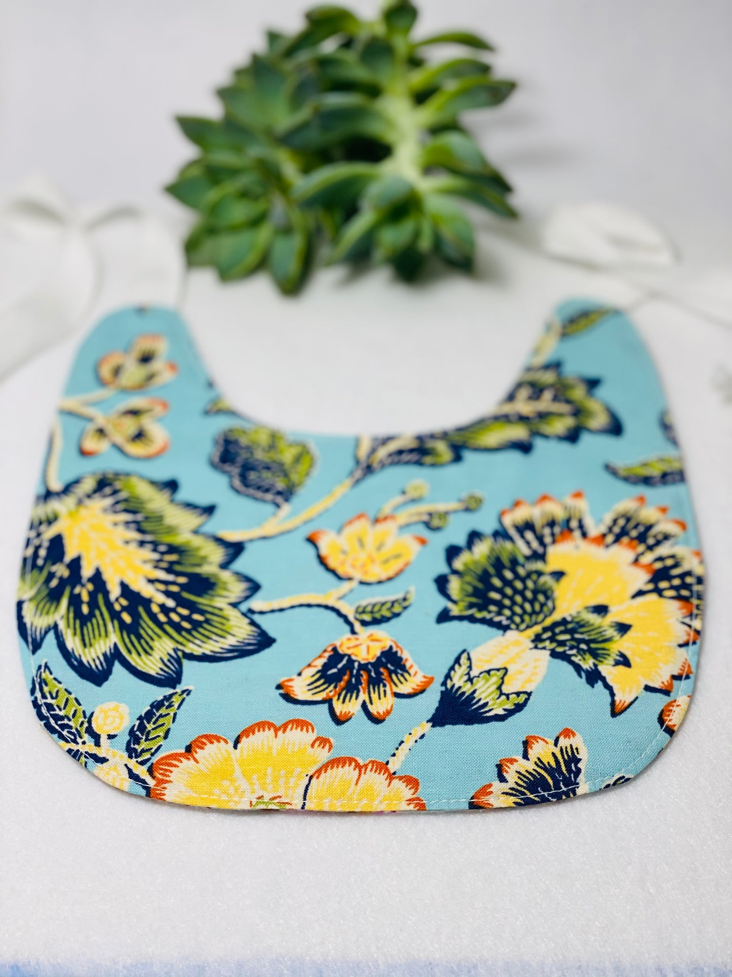 Bib - STRING - Yellow Flowers