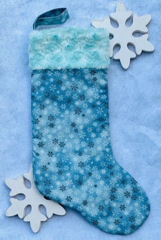 Christmas Stocking - Snowflakes