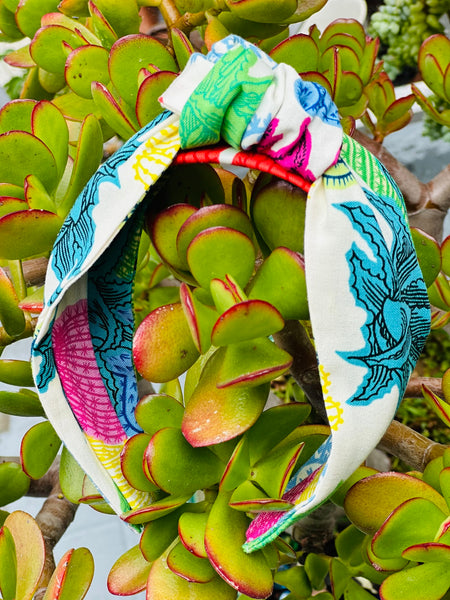 El Nudo Headband - Colorful Cactus