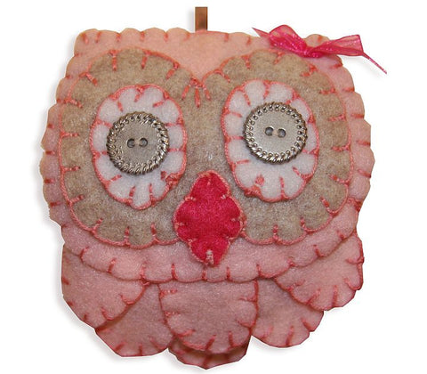 Headband - Owl (Pink)