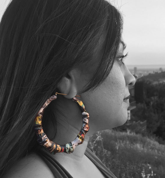 Bamboo Earrings - Round