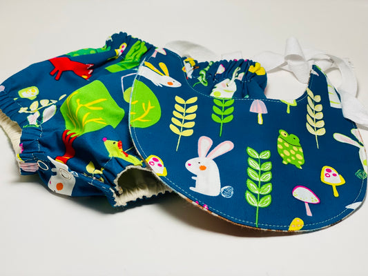 Bib & Bloomer Set - Forest Friends