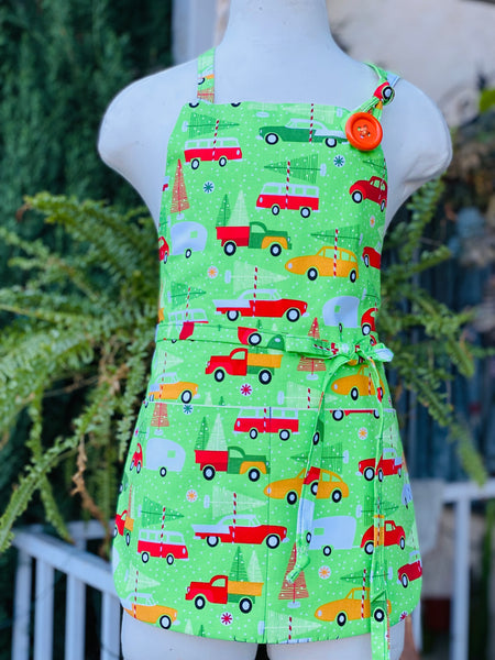 Apron (Kids) - Trees & Cars