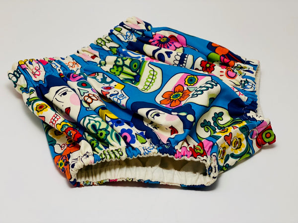 Bib & Bloomer Set - Frida & Skulls