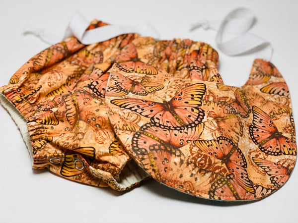 Bib & Bloomer Set - Monarchas