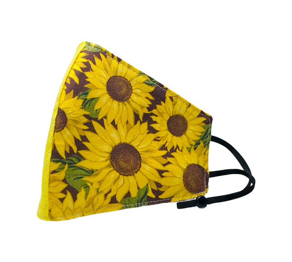 2Piece BC Face Mask - Sunflowers