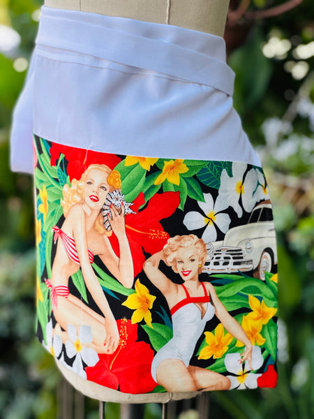 Waist Apron - Hawaiian PinUps