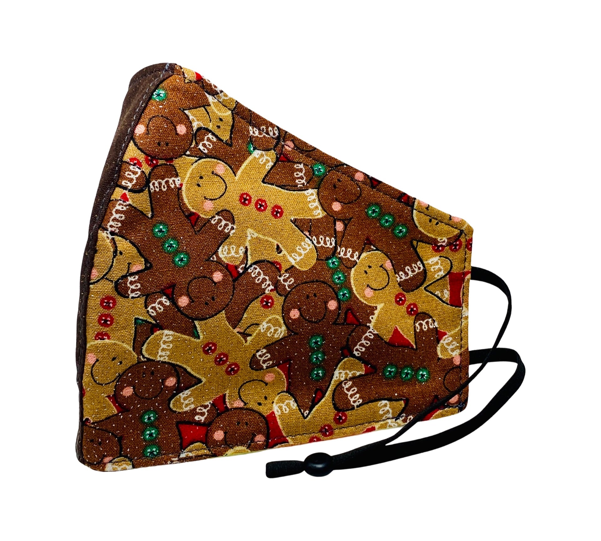 2Piece BC Face Mask - Gingerbread-men