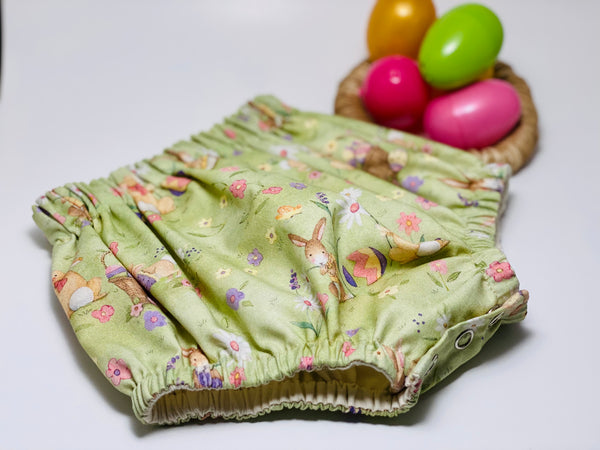 Bib & Bloomer Set - Classic Easter Bunnies