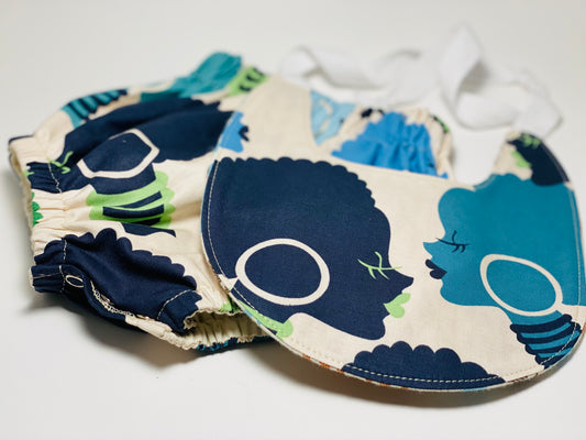 Bib & Bloomer Set - Las Afros